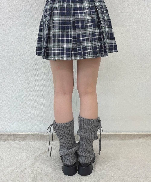 F i.n.t（フィント）の「レースアップニットレッグカバー/fint（レッグウォーマー・レディース・グレー/アイボリー・FREE）」の10枚目の写真