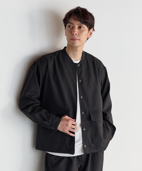 セール】【セットアップ着用可能】ポリエステルギャバジンシャツ