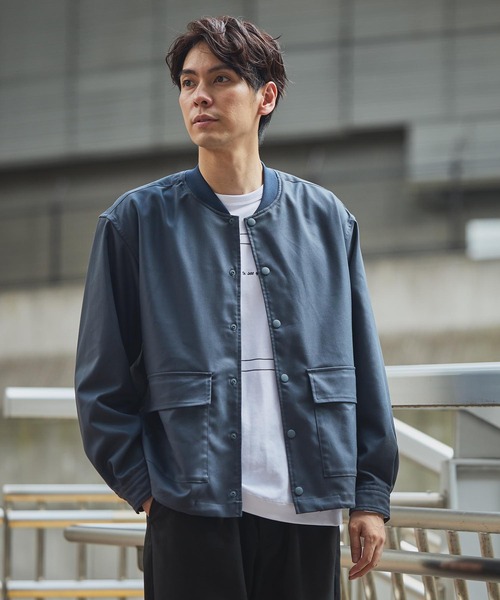 セール】【セットアップ着用可能】ポリエステルギャバジンシャツ