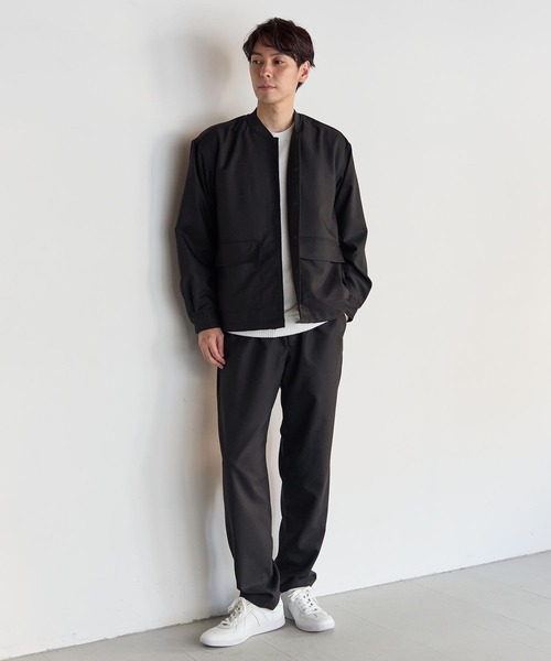 UNION STATION(ユニオンステーション)の「【セットアップ着用可能】ポリエステルギャバジンシャツブルゾン(ブルゾン・メンズ・ブラック/グレー・M/L)」の17枚目の写真