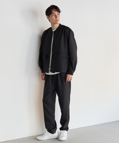 UNION STATION(ユニオンステーション)の「【セットアップ着用可能】ポリエステルギャバジンシャツブルゾン(ブルゾン・メンズ・ブラック/グレー・M/L)」の18枚目の写真