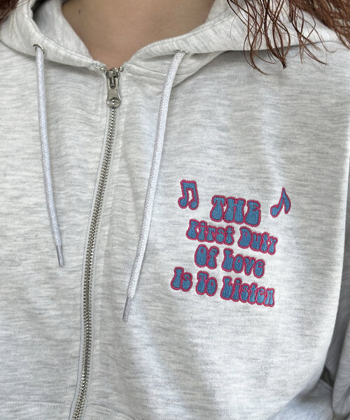 CPCM（シーピーシーエム）の「サガラ刺繍ジップパーカー（パーカー・レディース・チャコールグレー/ネイビー/グレー・MEDIUM/LARGE）」の22枚目の写真
