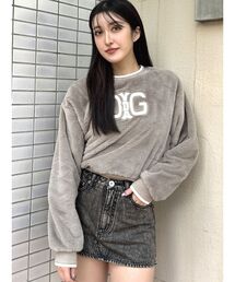 GYDA | Symmetry GYDAエコファーショートトップス(Tシャツ/カットソー)