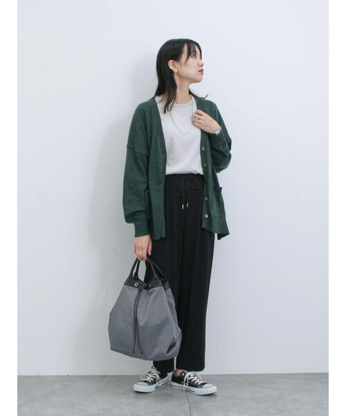 Samansa Mos2 blue（サマンサモスモスブルー）の「ナイロン巾着トートバッグ（ハンドバッグ・レディース・ブラック/グレー/ベージュ・F）」の16枚目の写真