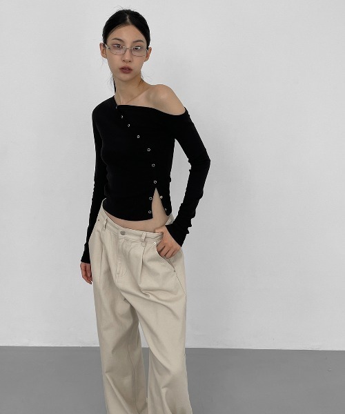 BLACKUP（ブラックアップ）の「[MADE] トランスワンタックワイドコットンパンツ（その他パンツ・レディース・ブラウン/ベージュ/ブラック・SMALL/MEDIUM/LARGE）」の22枚目の写真