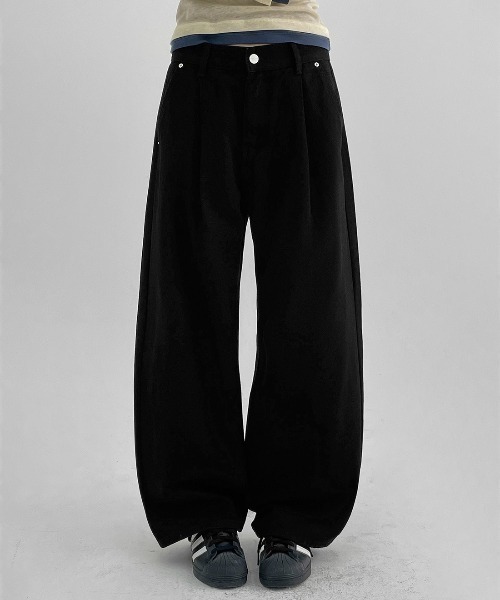 BLACKUP（ブラックアップ）の「[MADE] トランスワンタックワイドコットンパンツ（その他パンツ・レディース・ブラウン/ベージュ/ブラック・SMALL/MEDIUM/LARGE）」の9枚目の写真