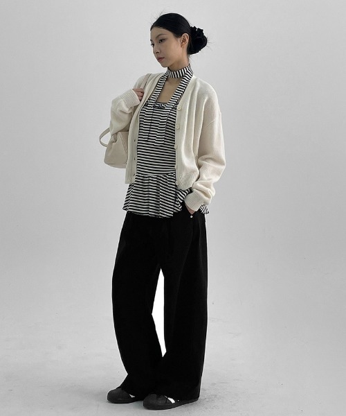 BLACKUP（ブラックアップ）の「[MADE] トランスワンタックワイドコットンパンツ（その他パンツ・レディース・ブラウン/ベージュ/ブラック・SMALL/MEDIUM/LARGE）」の13枚目の写真