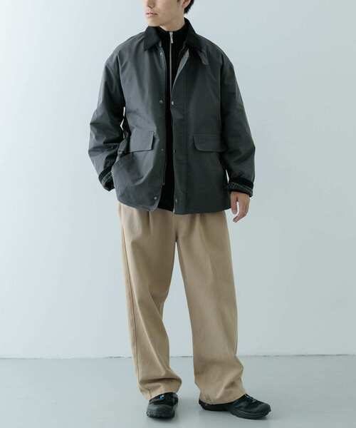 ITEMS URBANRESEARCH(アイテムズ アーバンリサーチ)の「『XLサイズあり』チェックライニング ハンティングジャケット(ミリタリージャケット・メンズ・チャコールグレー/カーキ/ブラック・X-LARGE/MEDIUM/LARGE)」の8枚目の写真