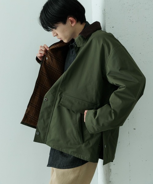ITEMS URBANRESEARCH(アイテムズ アーバンリサーチ)の「『XLサイズあり』チェックライニング ハンティングジャケット(ミリタリージャケット・メンズ・チャコールグレー/カーキ/ブラック・X-LARGE/MEDIUM/LARGE)」の15枚目の写真