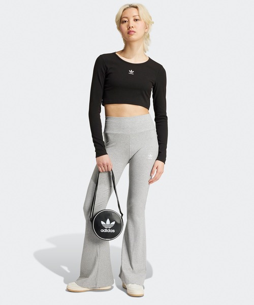 adidas(アディダス)の「adidas/アディダス adidas ORI ESS CROP LS クロップ 長袖Tシャツ(Tシャツ/カットソー・レディース・ブラック・XS/S/M/L/XL/XXL)」の6枚目の写真