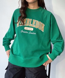 AS KNOW AS plus | ◇アソートデザイン チェーン刺繍 アーチロゴスウェットプルオーバー(スウェット)