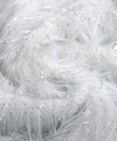 antiqua(アンティカ)の「ラメシャギーニットカーディガン(ニット/セーター・レディース・ネイビー/ホワイト・ONESIZE)」の17枚目の写真