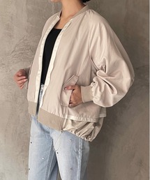 ketty cherie | バックフレアMA-1ジャケット≪洗濯機で洗える≫(ブルゾン)