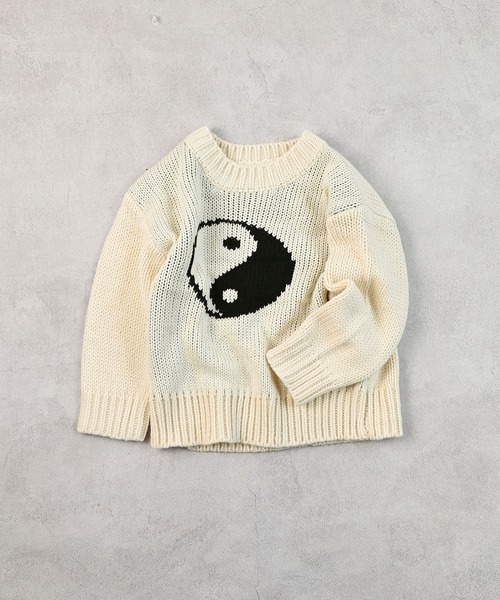 HOGAN RANCH WEAR（ホーガンランチウエア）の「【おうちで洗える】クルーネックセーター（ニット/セーター・キッズ・イエロー/グリーン/オフホワイト/ライトブルー・XS/LL/L/M/S）」の10枚目の写真