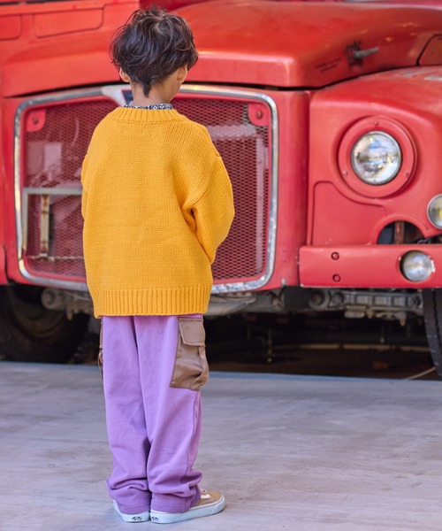 HOGAN RANCH WEAR（ホーガンランチウエア）の「【おうちで洗える】クルーネックセーター（ニット/セーター・キッズ・イエロー/グリーン/オフホワイト/ライトブルー・XS/LL/L/M/S）」の19枚目の写真