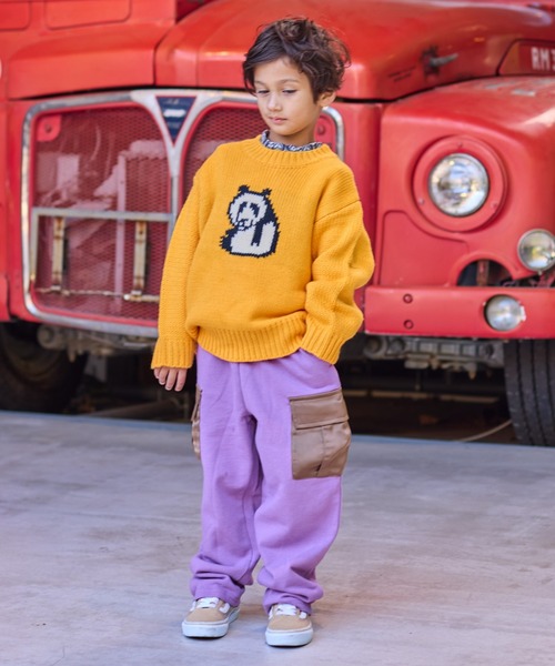 HOGAN RANCH WEAR（ホーガンランチウエア）の「【おうちで洗える】クルーネックセーター（ニット/セーター・キッズ・イエロー/グリーン/オフホワイト/ライトブルー・XS/LL/L/M/S）」の18枚目の写真