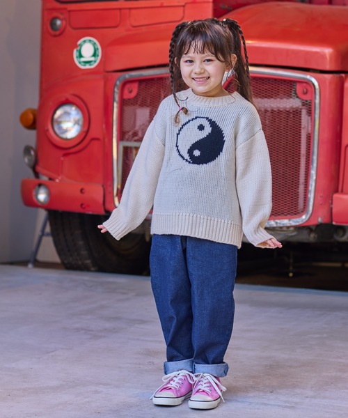 HOGAN RANCH WEAR（ホーガンランチウエア）の「【おうちで洗える】クルーネックセーター（ニット/セーター・キッズ・イエロー/グリーン/オフホワイト/ライトブルー・XS/LL/L/M/S）」の21枚目の写真