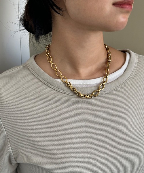 whoseA(フーシー)の「【金属アレルギー対応】AnywhereCombineNecklace/エニィウェア コンバインステンレスネックレス(ネックレス・レディース・シルバー/ゴールド・FREE)」の4枚目の写真