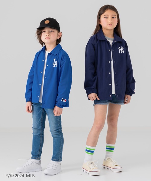 MLB(メジャーリーグベースボール)の「MLB ナイロンコーチジャケット(ブルゾン・キッズ・ネイビー/ブルー・100cm/110cm/120cm/130cm/140cm/150cm/160cm)」の13枚目の写真