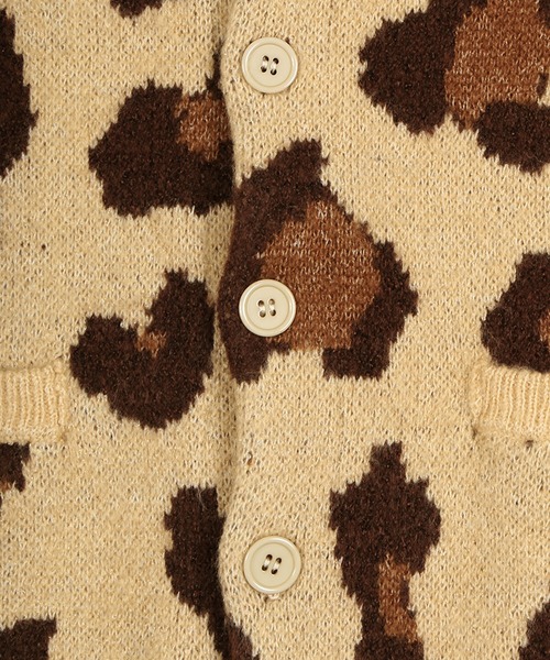 PUNYUS（プニュズ）の「もちもちレオパードカーディガン（カーディガン/ボレロ・レディース・ブラウン・2/3/4）」の6枚目の写真