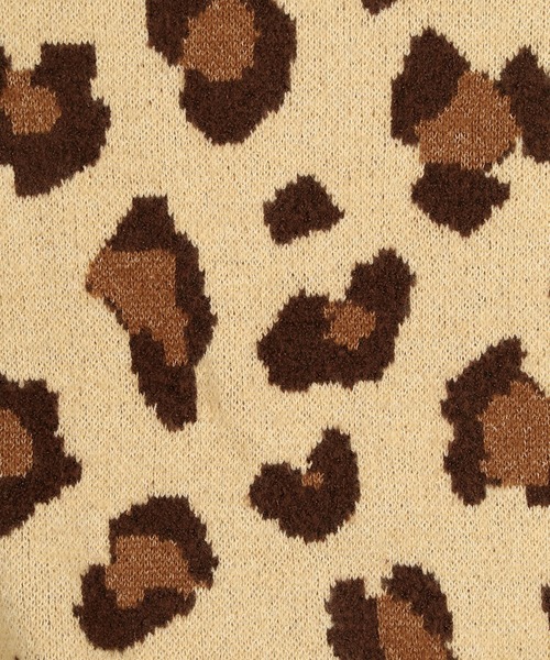 PUNYUS（プニュズ）の「もちもちレオパードカーディガン（カーディガン/ボレロ・レディース・ブラウン・2/3/4）」の7枚目の写真