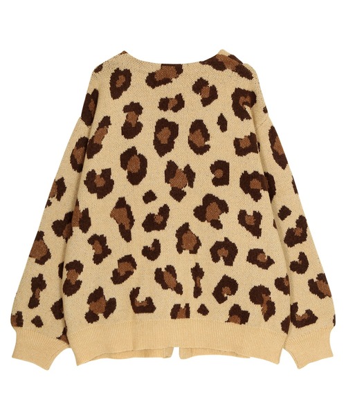 PUNYUS（プニュズ）の「もちもちレオパードカーディガン（カーディガン/ボレロ・レディース・ブラウン・2/3/4）」の13枚目の写真