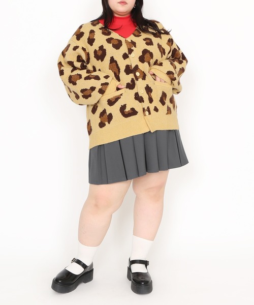 PUNYUS（プニュズ）の「もちもちレオパードカーディガン（カーディガン/ボレロ・レディース・ブラウン・2/3/4）」の19枚目の写真
