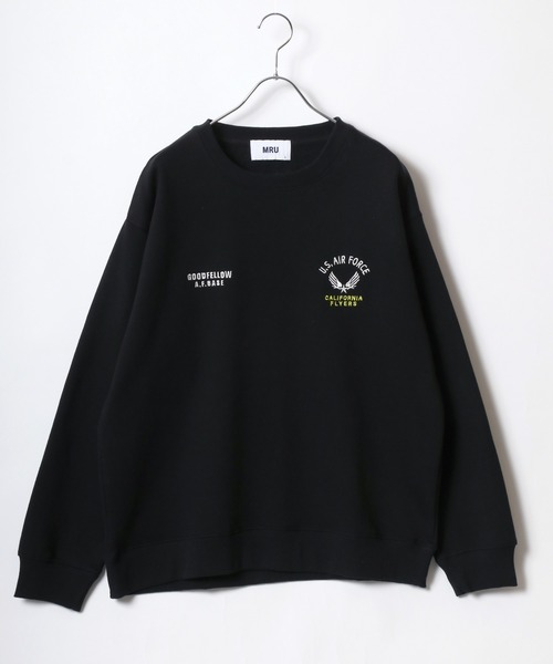 セール】MRU/エムアールユー 裏起毛 ミリタリー/カレッジ/髭おじさん