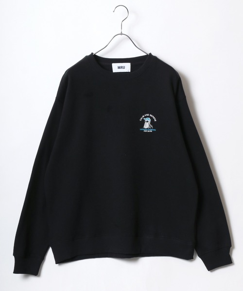 MRU(エムアールユー)の「MRU/エムアールユー 裏起毛 ミリタリー/カレッジ/髭おじさん/ハンバーガー ワンポイント刺繍 スウェット レディース メンズ トレーナー(スウェット・メンズ・グレー系その他/ブラック/ブラック系その他2/アッシュグレー/ネイビー系/ブラック系その他/ホワイト/ホワイト系その他/ネイビー/グレー系その他2/グレー系その他3/ベージュ・M/L/LL)」の22枚目の写真