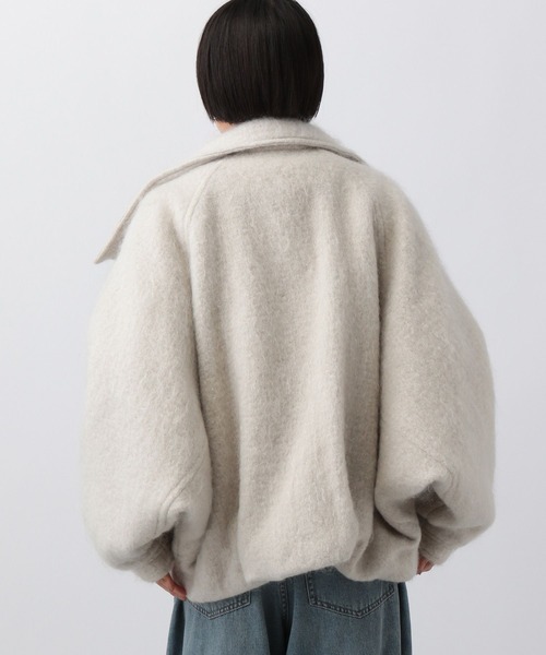 A part by モヘヤシャギーブルゾン グレー 楽天市場】【SALE／38%OFF】モヘヤシャギーブルゾン A part by