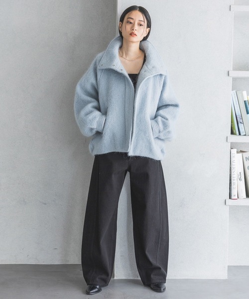 A part by（アパートバイ）の「モヘヤシャギーブルゾン（ブルゾン