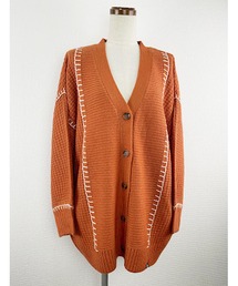 ブランケットロングカーデ