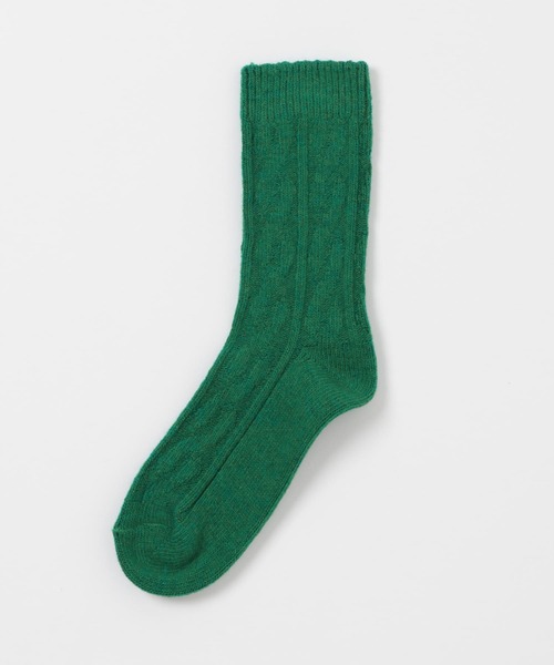 URBAN RESEARCH Sonny Label（アーバンリサーチサニーレーベル）の「H FOOTWEAR　ケーブルソックス（ソックス/靴下・レディース・グリーン/ライトグレー/マスタード/ベージュ・FREE）」の11枚目の写真