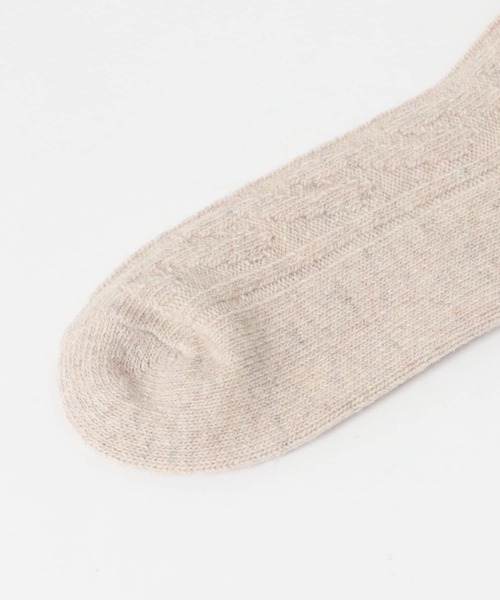 URBAN RESEARCH Sonny Label（アーバンリサーチサニーレーベル）の「H FOOTWEAR　ケーブルソックス（ソックス/靴下・レディース・グリーン/ライトグレー/マスタード/ベージュ・FREE）」の15枚目の写真