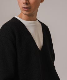 Ets.MATERIAUX（マテリオ）の「ETS.MATERIAUX (マテリオ)  PERU ALPACA MIX V/N ニット（ニット/セーター・メンズ）」