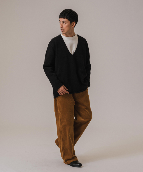 【セール】ETS.MATERIAUX (マテリオ) PERU ALPACA MIX V/N ニット（ニット/セーター）｜Ets.MATERIAUX（マテリオ）
