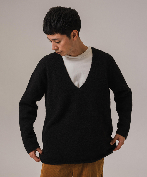 【セール】ETS.MATERIAUX (マテリオ) PERU ALPACA MIX V/N ニット（ニット/セーター）｜Ets.MATERIAUX（マテリオ）