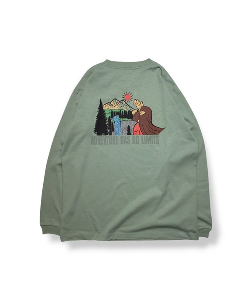 RIVER SIDE CULTURE(リバーサイドカルチャー)の「RIVER SIDE CULTURE/RSCコミック風ロンT (M4)(Tシャツ/カットソー・メンズ・カーキ/チャコールグレー・MEDIUM/LARGE/X-LARGE)」の4枚目の写真