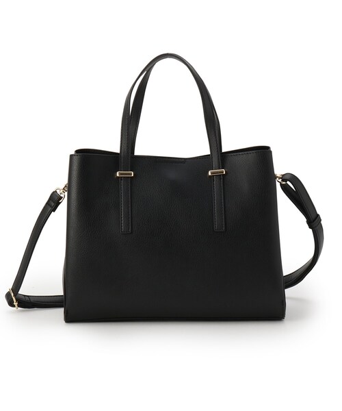 OPAQUE.CLIP（オペークドットクリップ）の「【2WAY】フロントバースクエアデザインミドルバッグ（ハンドバッグ・レディース・ブラック/アイボリー/ベージュ・00）」の14枚目の写真