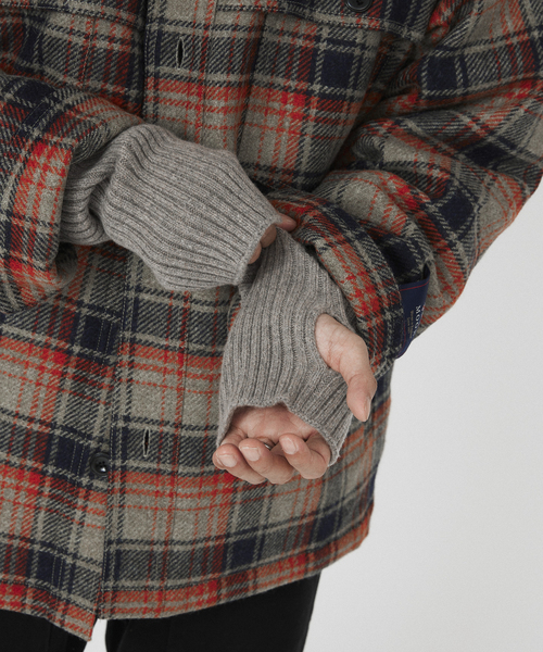 JOURNAL STANDARD relume（ジャーナルスタンダード　レリューム）の「HAMILTON WOOL ハンドウォーマー（手袋・メンズ・ブラック/ライトブルー/グレー・FREE）」の7枚目の写真