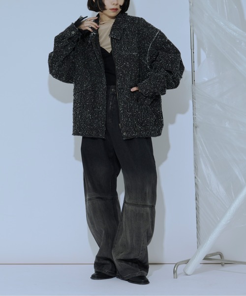 セール】spring edge fringe デニムジャケット（デニムジャケット
