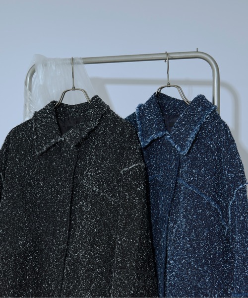 Ezick（エジック）の「spring edge fringe　デニムジャケット（デニムジャケット・レディース・ブラック/インディゴブルー・FREE）」の6枚目の写真