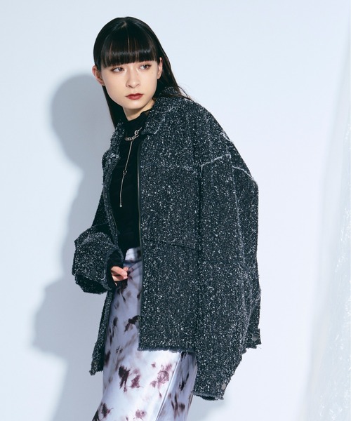 セール】spring edge fringe デニムジャケット（デニムジャケット