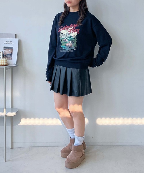 AS KNOW AS plus（アズノゥアズプラス）の「◇シンプルアソートデザインスウェットプルオーバー（クルマ・サガラロゴ刺繍）（スウェット・レディース・ブラック系その他/グリーン系その他/ネイビー系/アイボリー系・FREE）」の19枚目の写真