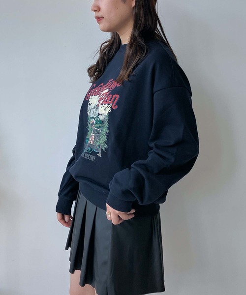 AS KNOW AS plus（アズノゥアズプラス）の「◇シンプルアソートデザインスウェットプルオーバー（クルマ・サガラロゴ刺繍）（スウェット・レディース・ブラック系その他/グリーン系その他/ネイビー系/アイボリー系・FREE）」の16枚目の写真