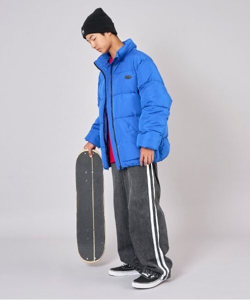 GLAZOS(グラソス)の「【大人向けサイズあり】デニム・配色ラインパンツ(デニムパンツ・キッズ・ブルー/ライトブルー/ブラック・S/M/L/LL)」の9枚目の写真