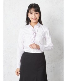 HARUYAMA（ハルヤマ）の「【フレッシャーズ/就活】4WAY フリル＆リボン ブラウス 形態安定 透けにくい 織柄無地 ViVi 卒業式 入学式（シャツ/ブラウス）」