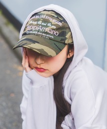 【おうちで洗える】フレーズロゴキャップ