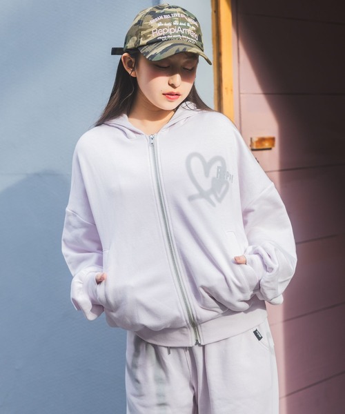 repipi armario（レピピ アルマリオ）の「【おうちで洗える】フレーズロゴキャップ（キャップ・キッズ・カモフラージュ/ホワイト/レッド/ブラック・FREE）」の17枚目の写真