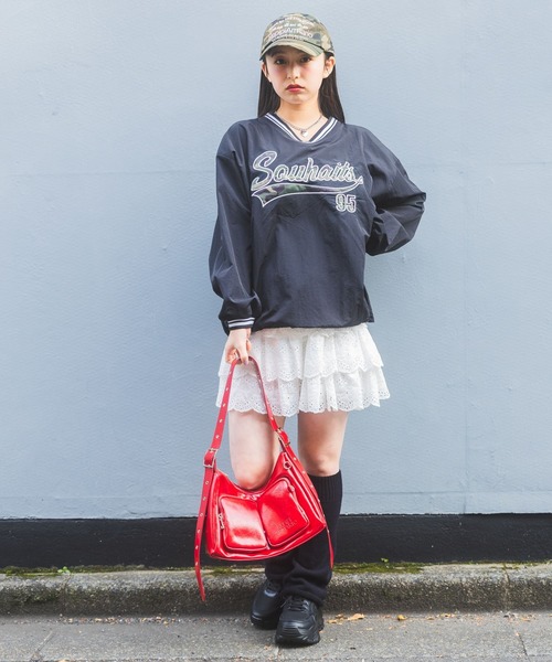 repipi armario（レピピ アルマリオ）の「【おうちで洗える】フレーズロゴキャップ（キャップ・キッズ・カモフラージュ/ホワイト/レッド/ブラック・FREE）」の21枚目の写真